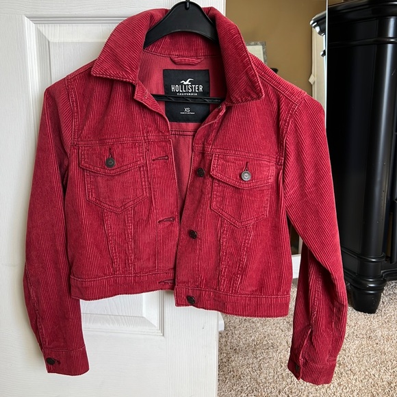 Hollister Jackets & Blazers - Hollister Corduroy Crop Jean Jacket XS